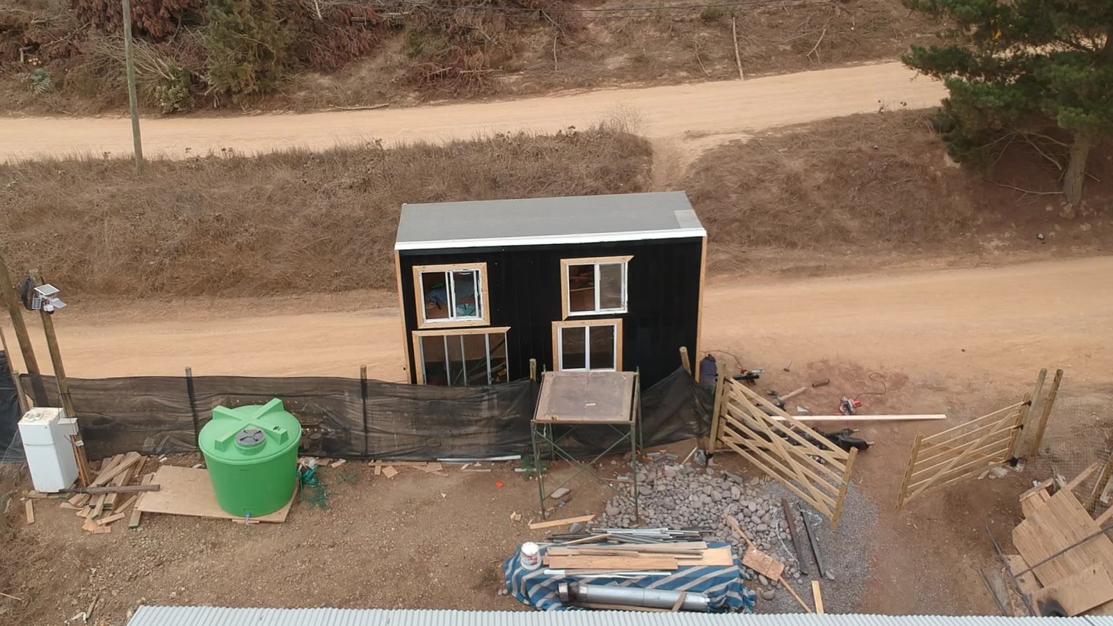 Tiny home de Camperízate durante su construcción en Pichilemu